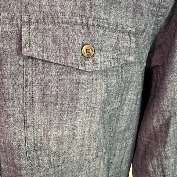 Vineyard Vines Slim Fit Crosby Mens Dress Shirt By Shep & Ian Blue Medium - Picture 3 of 10